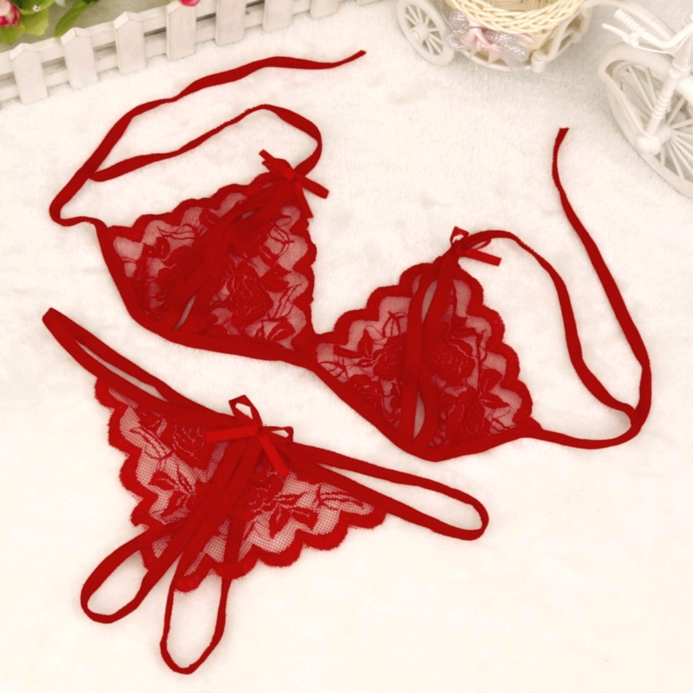 Plus Size Sexy Lace Lingerie Bra & Panties